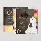 uitnodiging voor het huwelijk (Voorkant / Achterkant)