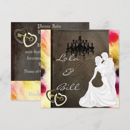  uitnodiging voor het huwelijk (Voorkant / Achterkant)