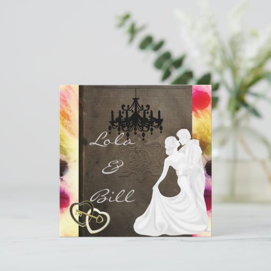  uitnodiging voor het huwelijk (Staand voorkant)