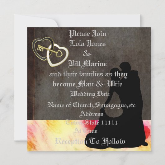  uitnodiging voor het huwelijk (Achterkant)