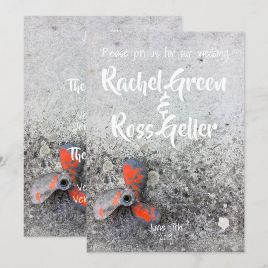  uitnodiging voor het huwelijk (Voorkant / Achterkant)