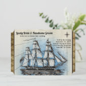  uitnodiging voor het huwelijk (Staand voorkant)