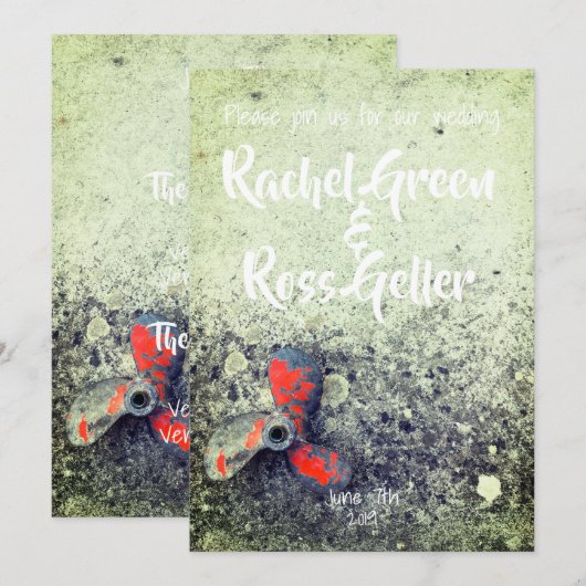 uitnodiging voor het huwelijk (Voorkant / Achterkant)