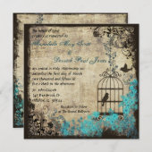 uitnodiging voor het huwelijk (Voorkant / Achterkant)