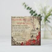  uitnodiging voor het huwelijk (Staand voorkant)