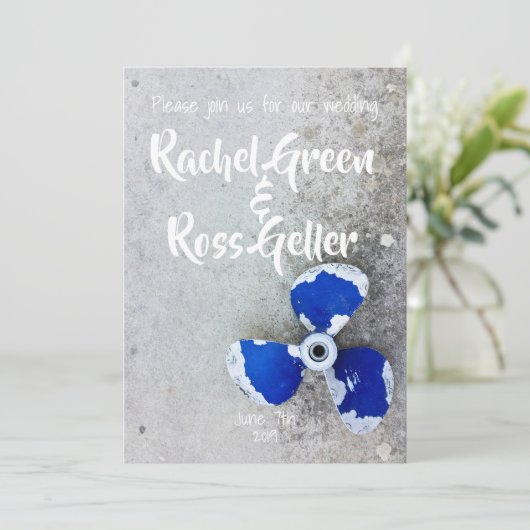 uitnodiging voor het huwelijk (Staand voorkant)