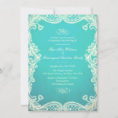  uitnodiging voor het huwelijk en het huwelijk van (Voorkant)