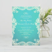  uitnodiging voor het huwelijk en het huwelijk van (Staand voorkant)