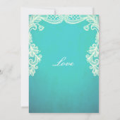  uitnodiging voor het huwelijk en het huwelijk van (Achterkant)