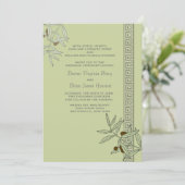 Uitnodiging voor het huwelijk in de Egeïsche Zee (Staand voorkant)