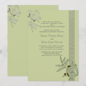 Uitnodiging voor het huwelijk in de Egeïsche Zee (Voorkant / Achterkant)