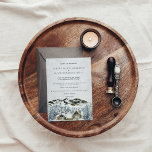 Uitnodiging voor het huwelijk in het Rustic Winter<br><div class="desc">Vier je liefdesverhaal met deze rustieke en romantische huwelijksuitnodiging, met een waterverf hut en een betoverende achtergrond in het bergbos. Perfect voor iedereen die een winterbruiloft plant. Voeg uw aangepaste formulering toe aan dit ontwerp door gebruik te maken van de "Edit this design sjabloon"-vakken aan de rechterkant van het item,...</div>