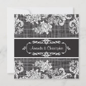  uitnodiging voor het huwelijk tussen zwarte en wi (Voorkant)