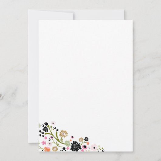 uitnodiging voor het huwelijk van Bouquet (Achterkant)