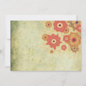  uitnodiging voor het huwelijk van Floral (Achterkant)