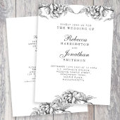  uitnodiging voor het huwelijk van Floral Belly Ba Uitnodigingen Wikkel