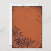 uitnodiging voor het huwelijk van Floral in Rust (Achterkant)