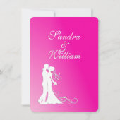 Uitnodiging voor het huwelijk van Fuchsia (Achterkant)