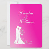 Uitnodiging voor het huwelijk van Fuchsia (Achterkant)