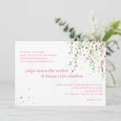 Uitnodiging voor het huwelijk van Garden Blooms (Staand voorkant)