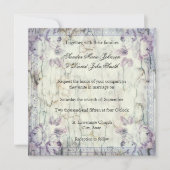 Uitnodiging voor het huwelijk van hout (Voorkant)