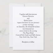 Uitnodiging voor het huwelijk van Kiss door Gustav (Achterkant)