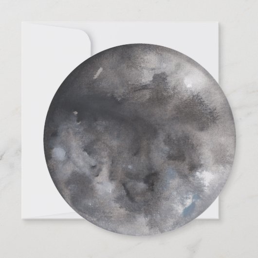 Uitnodiging voor het huwelijk van Moon Boho (Achterkant)