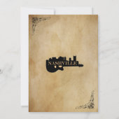  uitnodiging voor het huwelijk van Nashville Guita (Achterkant)