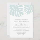  uitnodiging voor het huwelijk van Tropics (Voorkant)