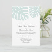  uitnodiging voor het huwelijk van Tropics (Staand voorkant)