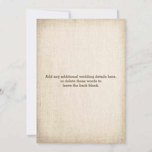 Uitnodiging voor het huwelijk | Waanzinnige Vogels (Achterkant)