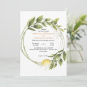 Uitnodiging voor het huwelijksceremonie. (Staand voorkant)