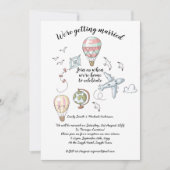 Uitnodiging voor het huwelijksfeest - Na een elope (Voorkant)