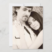 Uitnodiging voor het huwelijksfeest - Na een elope (Achterkant)