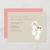 Uitnodiging voor het huwelijksfeest van de heer en (Voorkant / Achterkant)