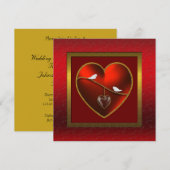 Uitnodiging voor het huwelijksjubileumfeest van de (Voorkant / Achterkant)