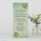 Uitnodiging voor het Ierse Dreaming Wedding (Staand voorkant)