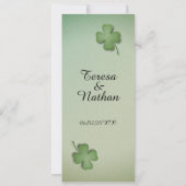 Uitnodiging voor het Ierse Dreaming Wedding (Achterkant)