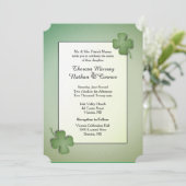 Uitnodiging voor het Ierse Dreaming Wedding (Staand voorkant)