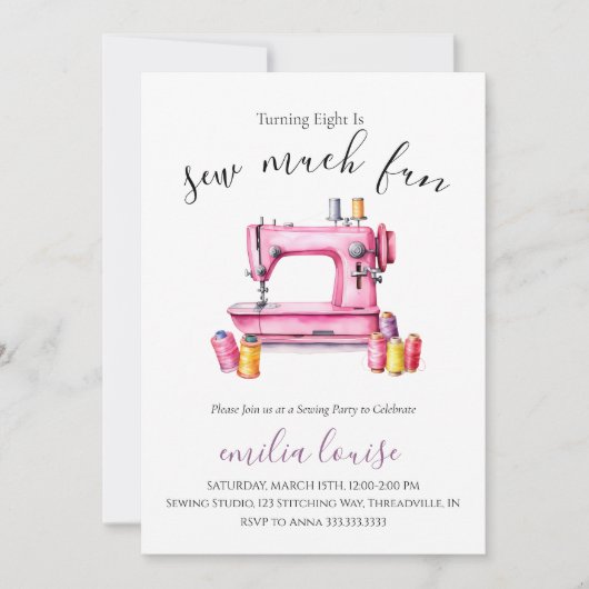 uitnodiging voor het indienen van naaigarendagen (Voorkant)