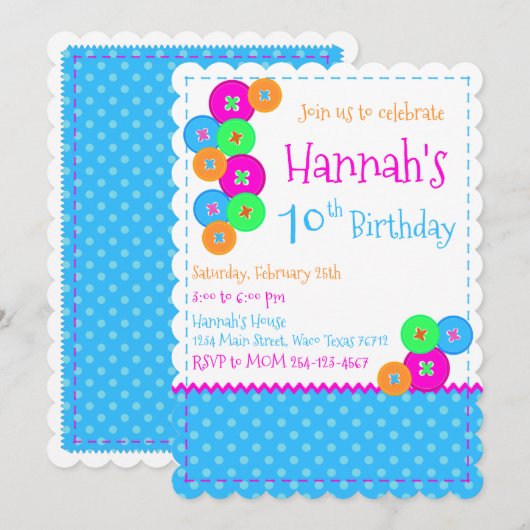 uitnodiging voor het indienen van naaigarendagen (Voorkant / Achterkant)