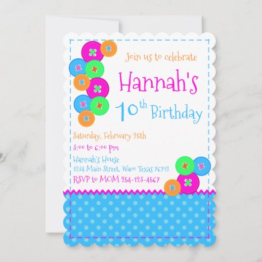 uitnodiging voor het indienen van naaigarendagen (Voorkant)