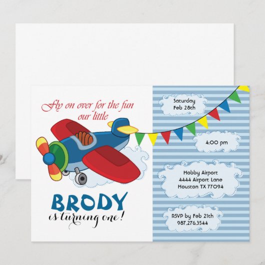 uitnodiging voor het indienen van vliegdagen (Voorkant / Achterkant)