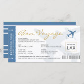 Uitnodiging voor het instappen van een pas Ticket  (Voorkant / Achterkant)