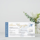 Uitnodiging voor het instappen van een pas Ticket  (Staand voorkant)