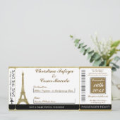  uitnodiging voor het instappen van Pass Wedding (Staand voorkant)