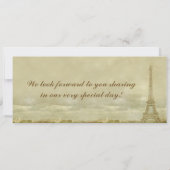  uitnodiging voor het instappen van Pass Wedding (Achterkant)