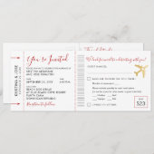 Uitnodiging voor het instappen van Pass Wedding Al (Voorkant / Achterkant)