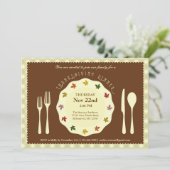 Uitnodiging voor het instellen van de Thanksgiving (Staand voorkant)