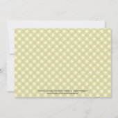 Uitnodiging voor het instellen van de Thanksgiving (Achterkant)